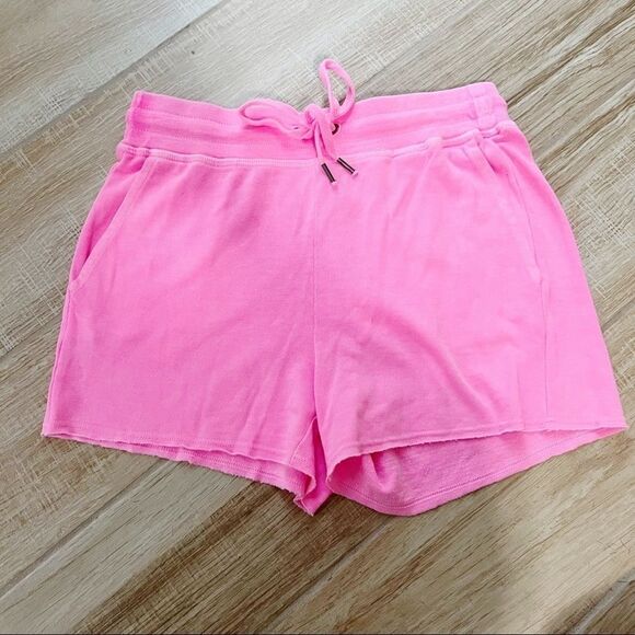 NWT Splendid Active Drawstring Shorts Neon Pink Sz S - Picture 3 of 5
